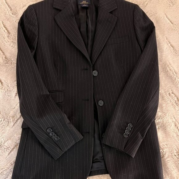 Brooks Brothers Black Blazer Tailored Wool-Blend Sport Coat - Picture 6 of 9